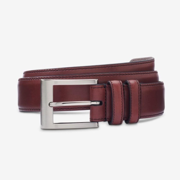 Allen Edmonds Men’s Wide Basic Dress BeltSize 105/42 Oxblood